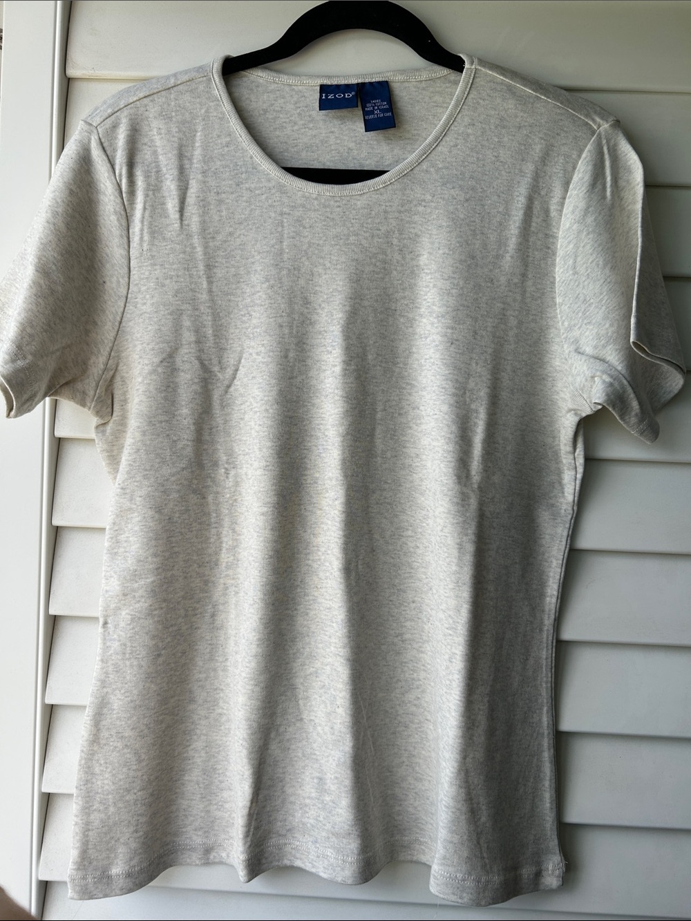 Izod Heather Gray Short Sleeve Crew Tee